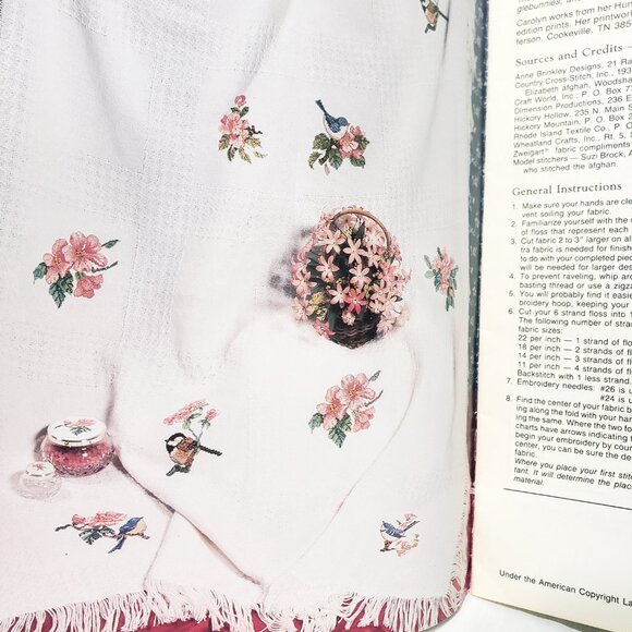 Nature's Harmony Birds Country Cross Stitch Pattern Leaflet 62 Flowers 1990 - Picture 4 of 6